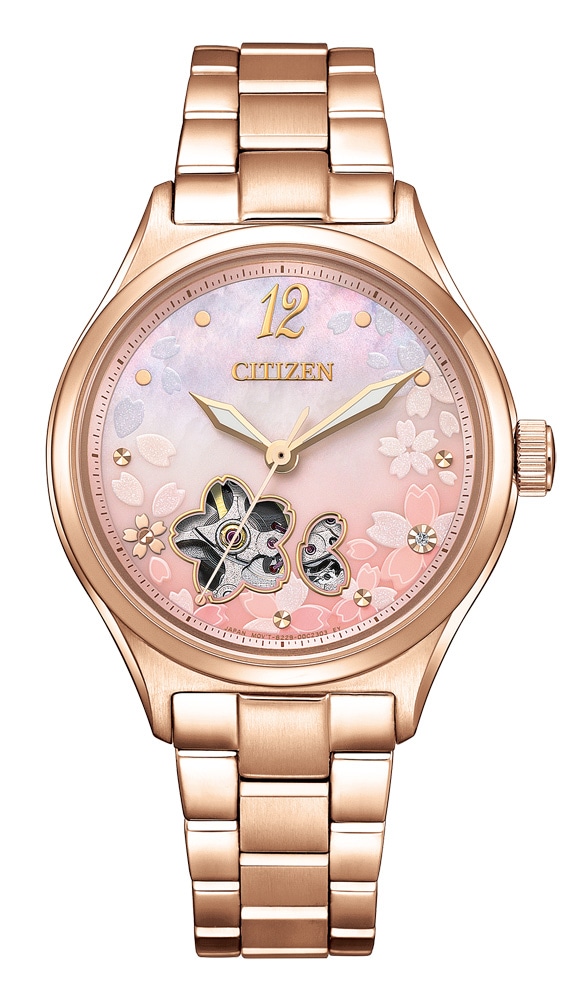 シチズン 【国内正規品】シチズンコレクション　オープンハート　限定モデル 自動巻き（手巻きつき）　レディースタイプ PC1017-88Y 33,046円