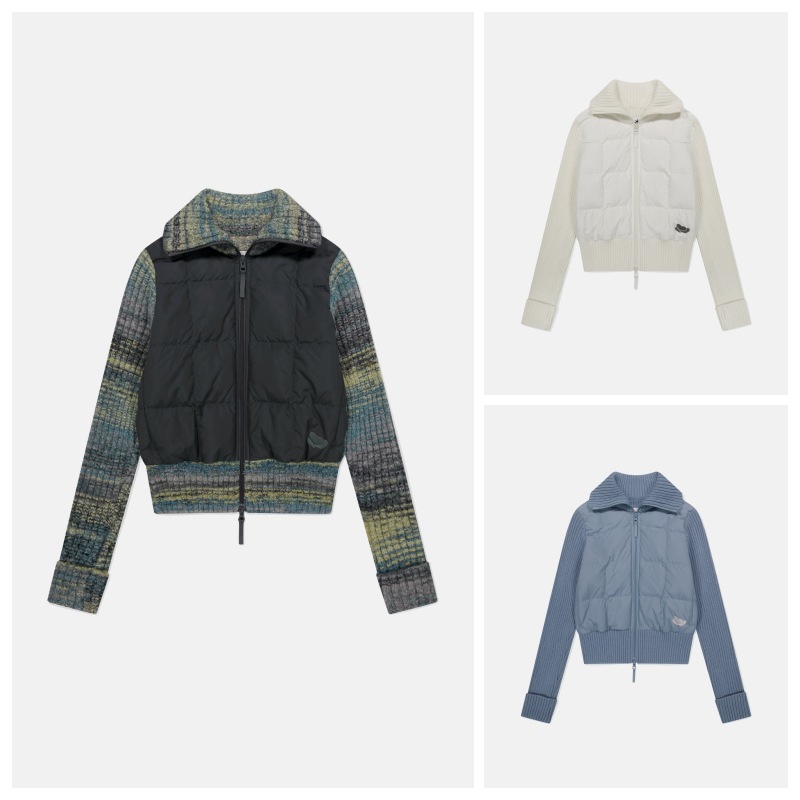 【SUNLOVE】 W HEART HYBRID DOWN JACKET : 3COLORS