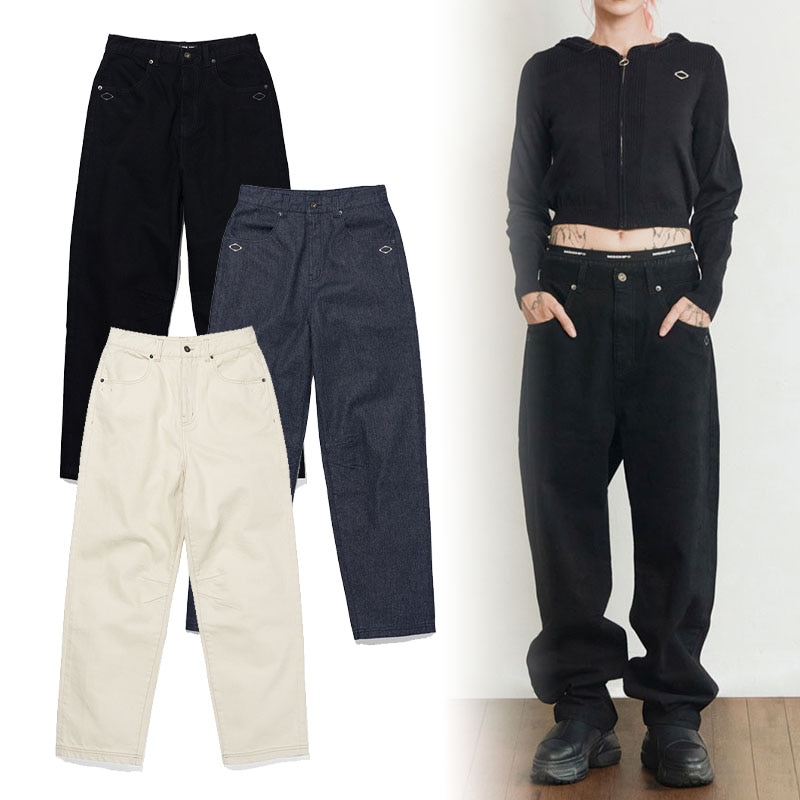 2022 新作】 3カラー RHOMBUS SLOUCHY JEANS 韓国ファッション 韓国人気ブランド ボトムス パンツ デニム・ジーンズ  サイズ:S - flaviogimenis.com.br