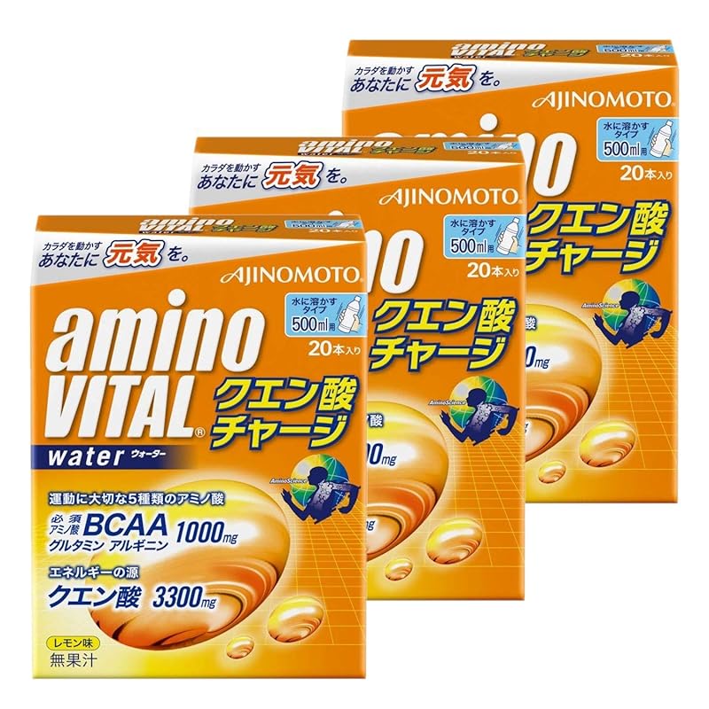 【まとめ買い】アミノバイタル クエン酸チャージウォーター 20本入×3箱セット