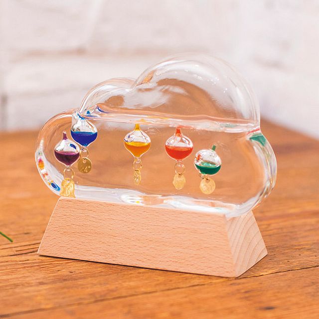 ガラスフロート温度計クラウド2024 333-211