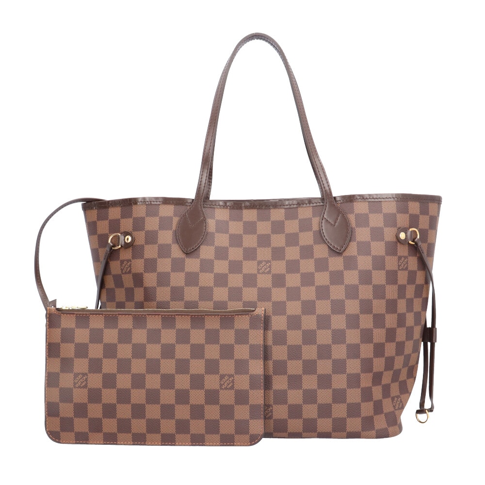ルイヴィトン ネヴァーフルMM ダミエ トートバッグ ダミエキャンバス N40599 ブラウン LOUIS VUITTON 中古 美品