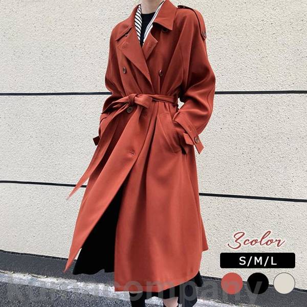 トレンチコートレディース50代 40代 春秋ロング 大きいサイズ ショート 無地 アウター シンプル