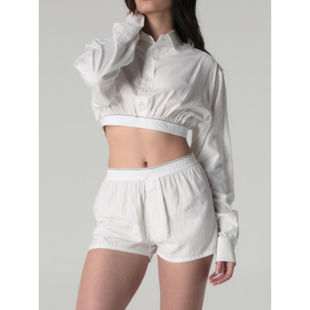 GLOWNY WILLY POP SHORTS WHITE STRIPE GY25LWPT004WH 7,688円
