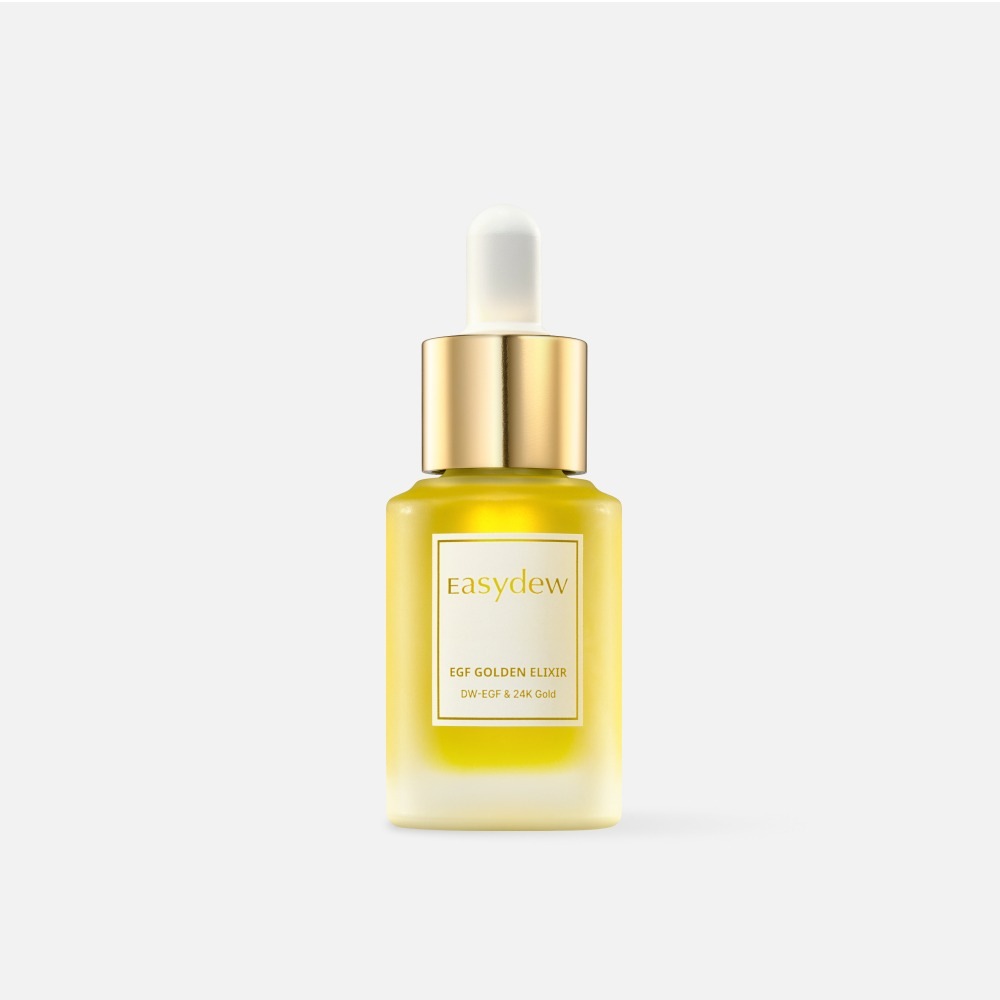 【黄金の輝き】EGF ゴールデン エリクサー 15ml 高濃縮 美容液 エイジングケア ハリ 弾力 ツヤ肌 導入液 セラム 韓国コスメ 2026新作 人気 集中ケア