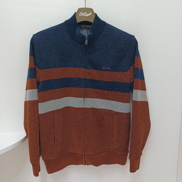 [ハッピーデパート][]男性用起毛フルジップカーディガンcdaabkw4381(68)