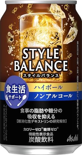 他サイト： アサヒ スタイルバランス 食生活サポート ハイボール [機能性表示食品] [ ノンアルコール 350ml×24本 ] 350ml×24本の商品画像