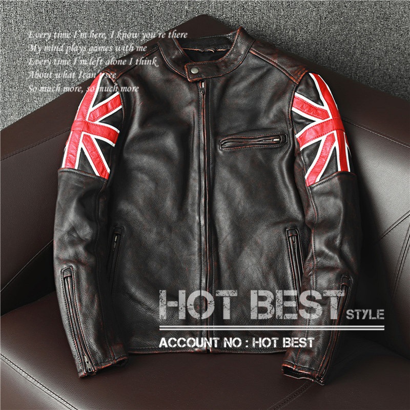 カウハイド スタンダードスタイル シングルライダース メンズ 革ジャン レザージャケット ウォッシュ加工 ヴィンテージ 牛革