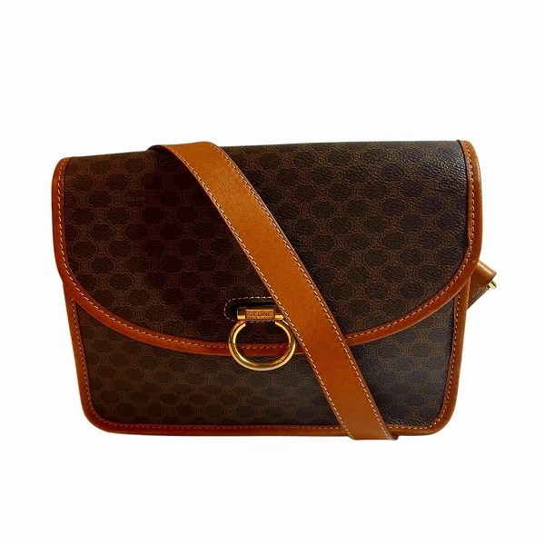 セリーヌ マカダム柄 DM92 ヴィンテージ バッグ ショルダーバッグ レディース 【中古】