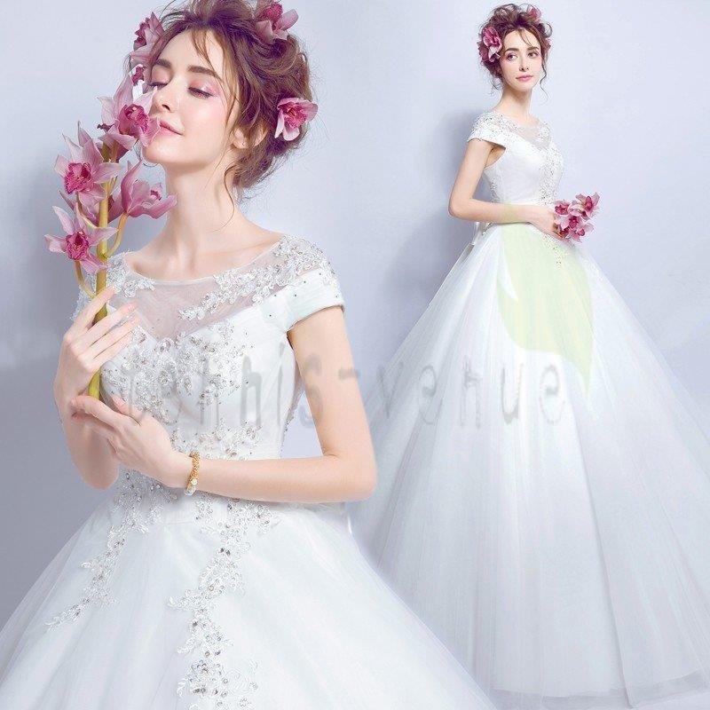 ウエディングドレス 安い 花嫁 ドレス 二次会 ウェディングドレス プリンセス 結婚式 披露宴 ブラ