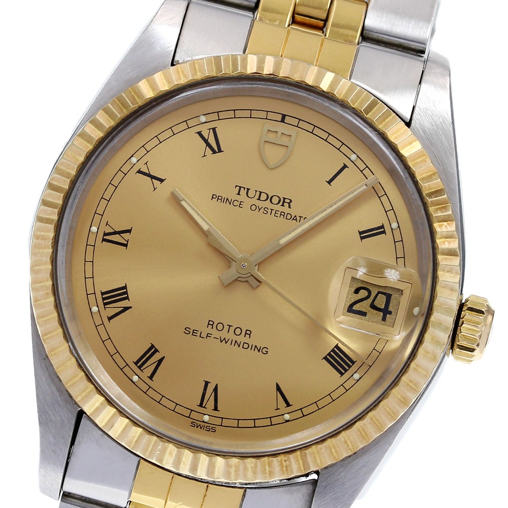 チュードル TUDOR 74033 プリンス オイスターデイト YGベゼル cal.2824-2 自動巻き メンズ 箱付き_827189【中古】