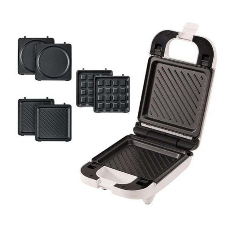 洗えるシングルマルチサンドメーカー3in1 ホットサンド 手作り パン 食パン ライソン KDHS-011W