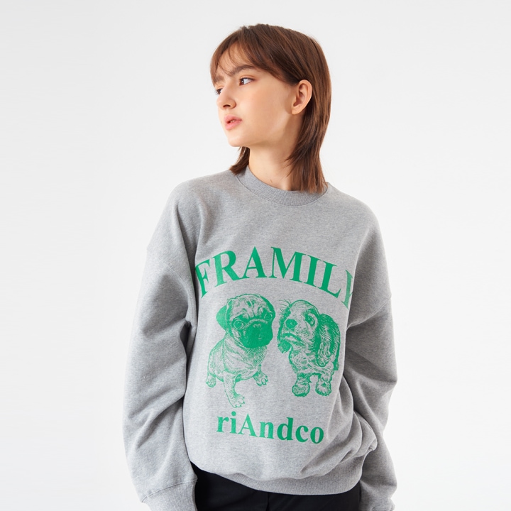 [W] Framily Sweatshirts Melange grey