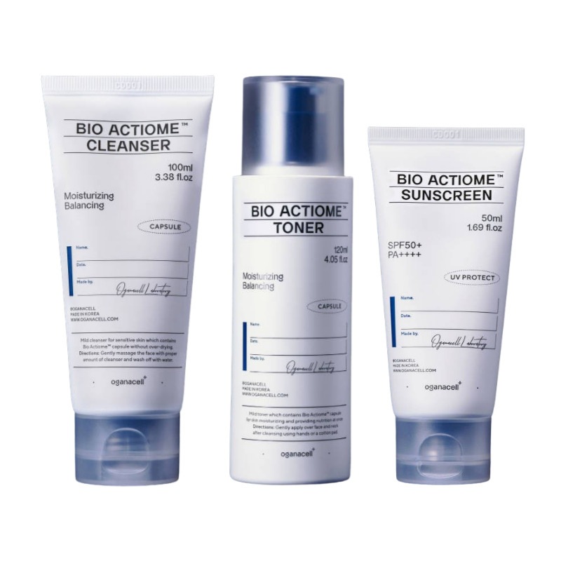 バイオアクティオム 3種セットクレンザー100ml+トナー120ml+サンスクリーン50ml/韓国化粧品