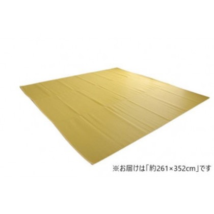 日本製 洗えるカーペット ベージュ 江戸間6畳 約261×352cm 1090250021202