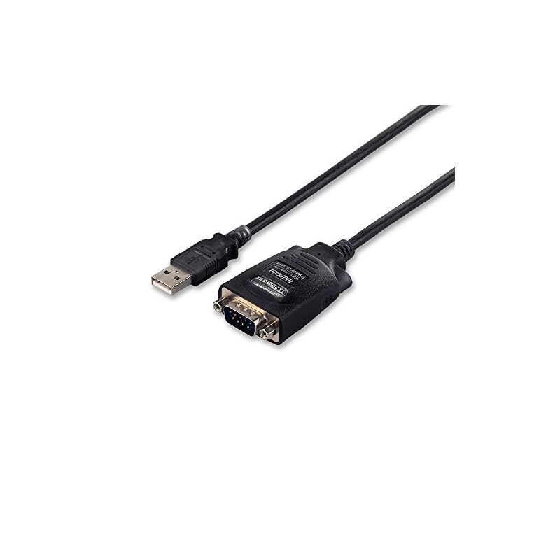 BUFFALO USBシリアルケーブル(USBtypeA to D-sub9ピン)1.0m ブラックスケルトン BSUSRC0610BS