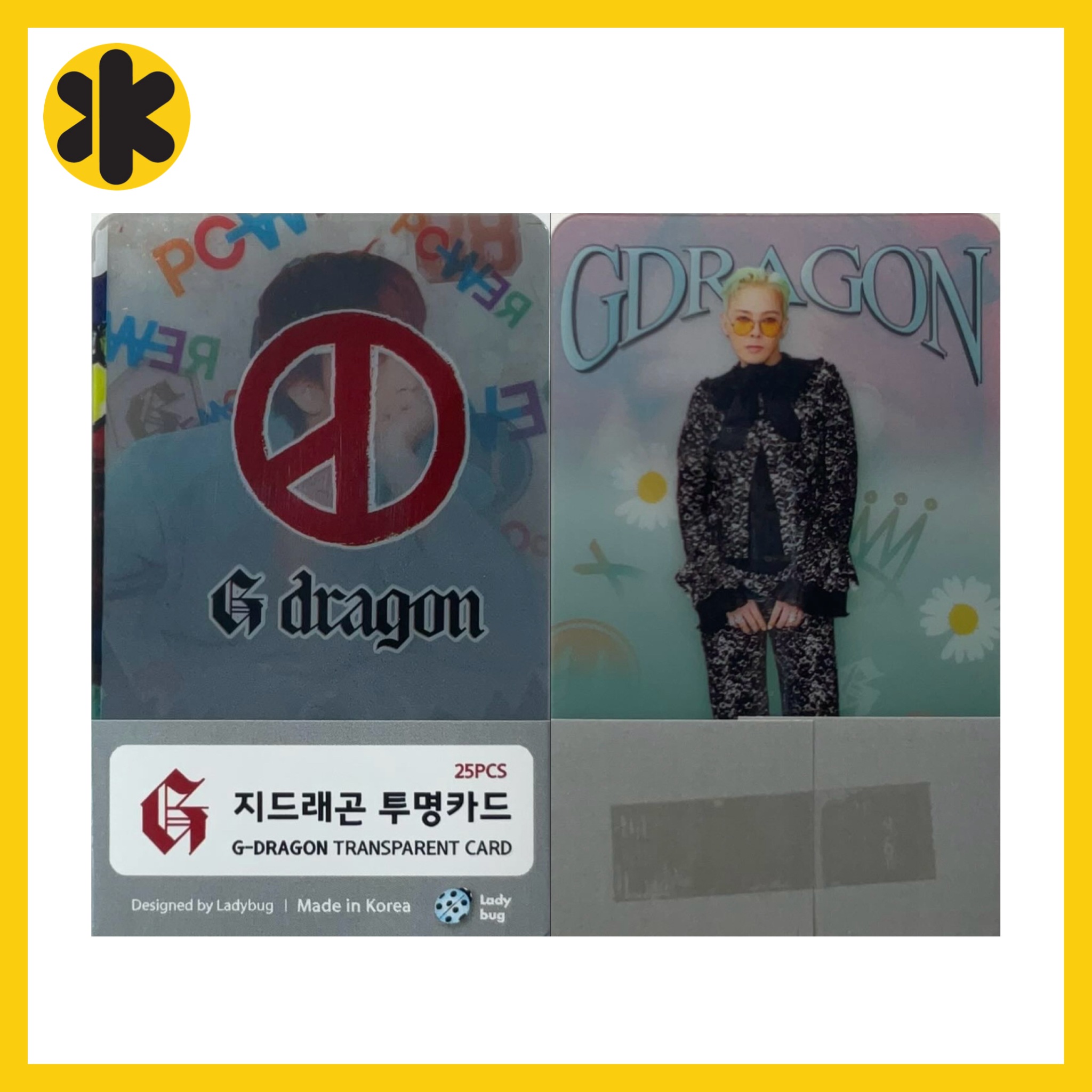 Qoo10] G-DRAGON クリアカードセット 透