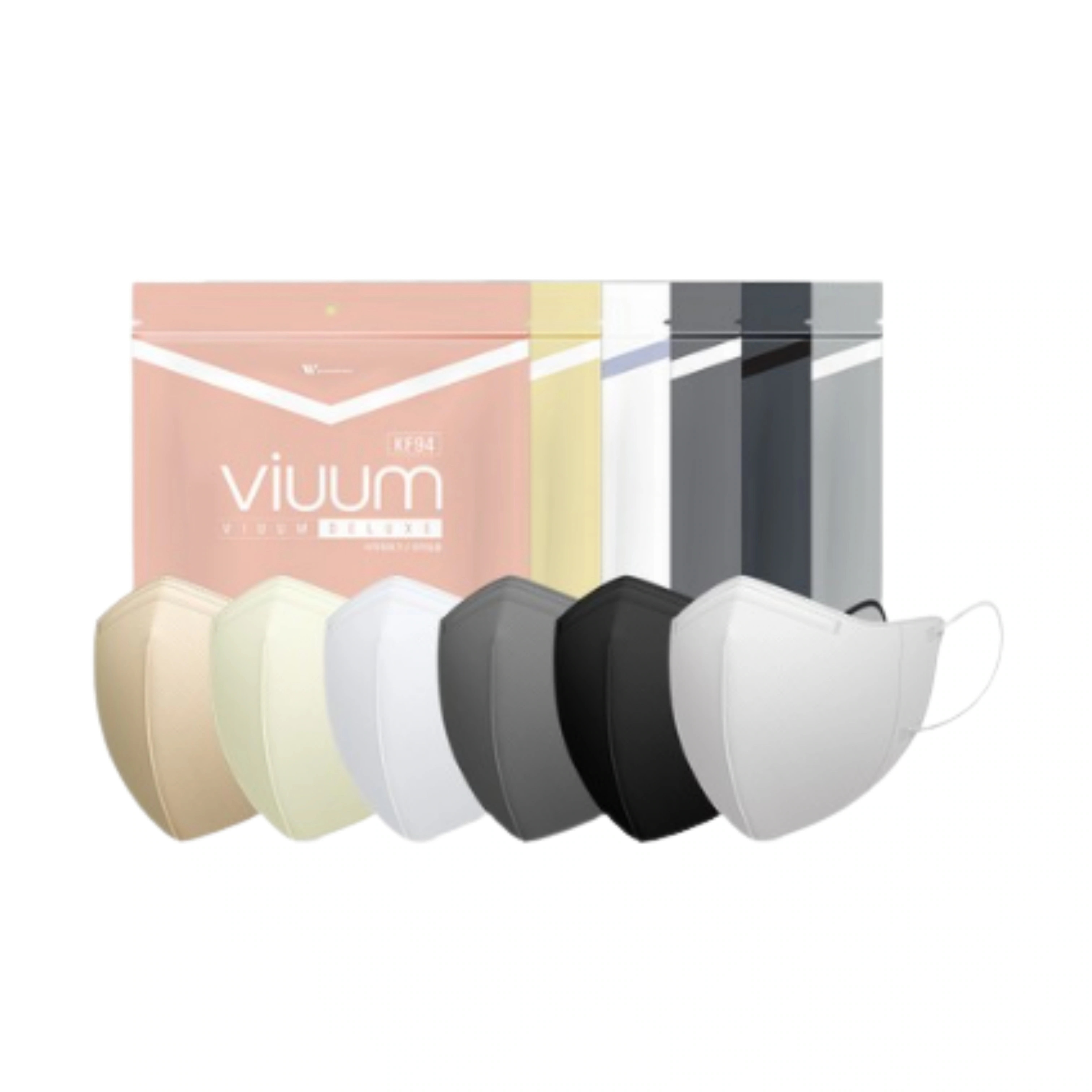 ビウム deluxe デラックス 韓国 KF94 カラー マスク 100枚