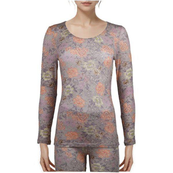 リヨセル花柄女性長袖インナー上下セット_PAPK_LG9282LG9282P_BP