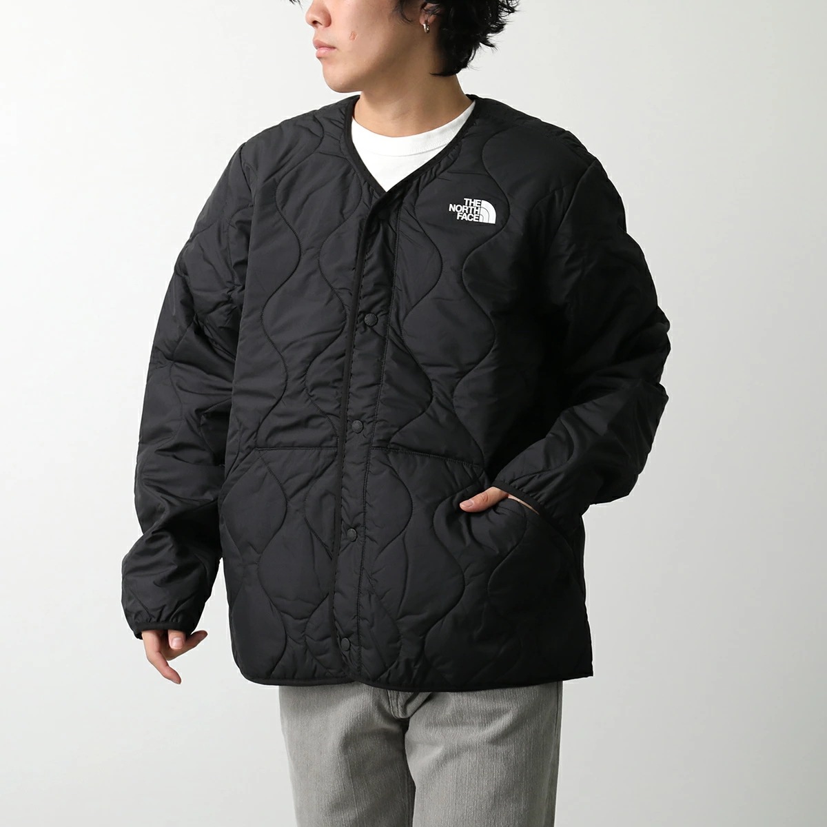 THE NORTH FACE ザノースフェイス キルティングジャケット M AMPATO QUILTED LINER NF0A852A メンズ ブルゾン 長袖 JK3/TNF-BLACK