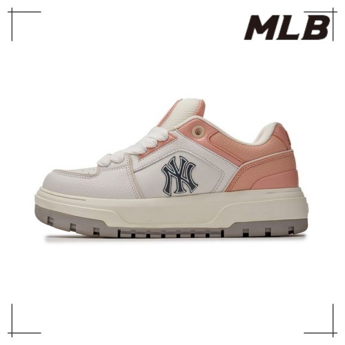 MLB公式正規品 スニーカー Chunky Liner Wide Saffiano NY (Mg. Pink)