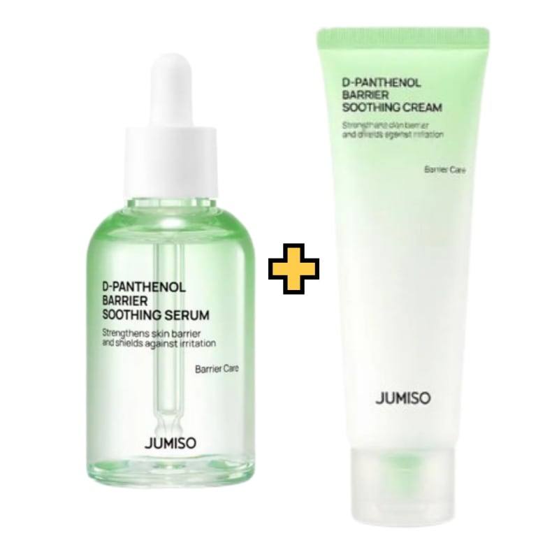 [D-パンテノールセット]バリアスージングセラム 70ml+バリアスージングクリーム 80ml/ナイアシンアミド/BHA/ヒアルロン酸/ 肌荒れ/導入美容液／肌バリア／トラブルケア/韓国コスメ