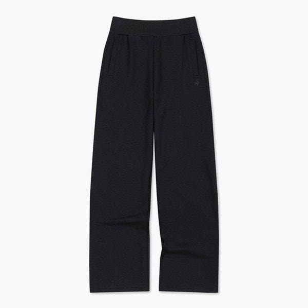 女性メロウストレートパンツ QP422OFPO2-BLK0
