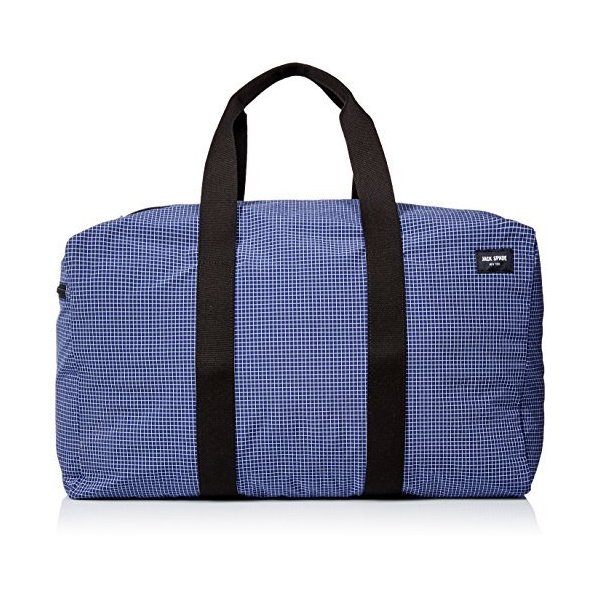 Jack Spade Men s Packable Graph Check Duffle Bag， Royal Blue， One Size 並行輸入品