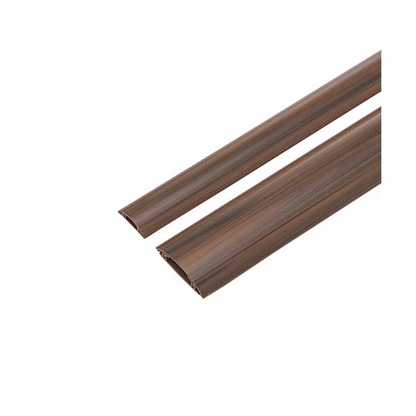 (まとめ) サンワサプライ ケーブルカバー幅50mm×長さ1m 木目 CA-R50M 1本 (×10セット)