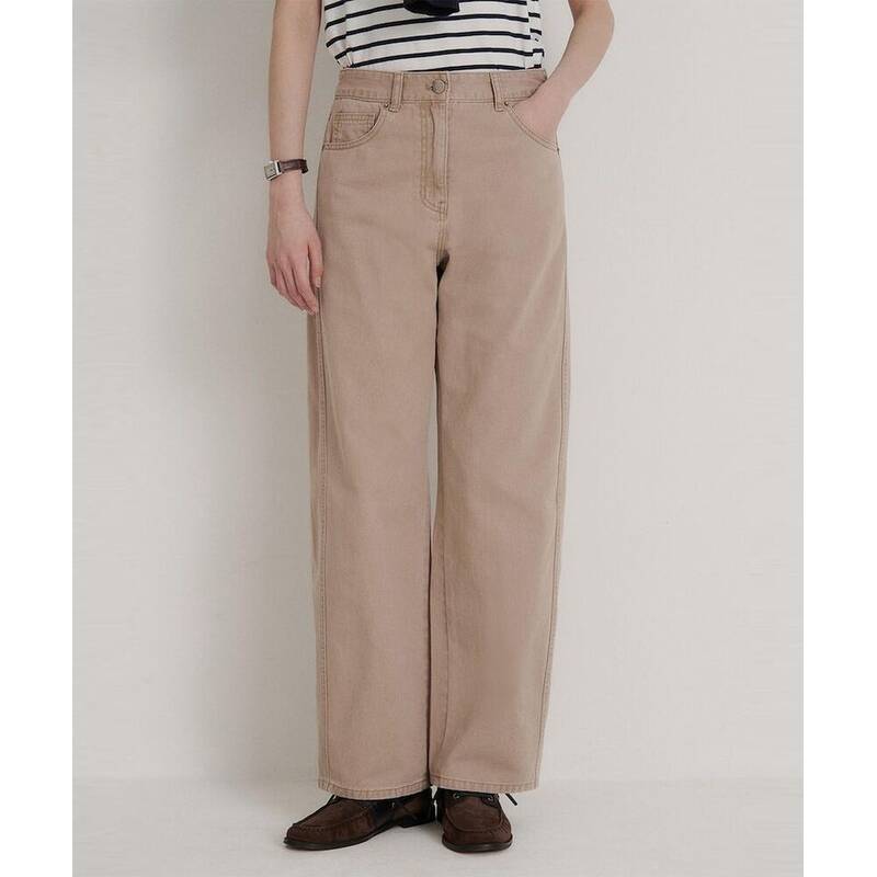 BEANPOLE LADIES カーブドカラーデニム ベージュ (BF6321C80A) BF6321C80A 363524