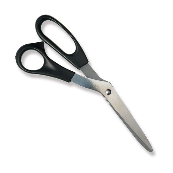 （まとめ）桐野 テーラーバサミ（ステンラシャ切バサミ）10-30 ブラック 1本(×30セット)