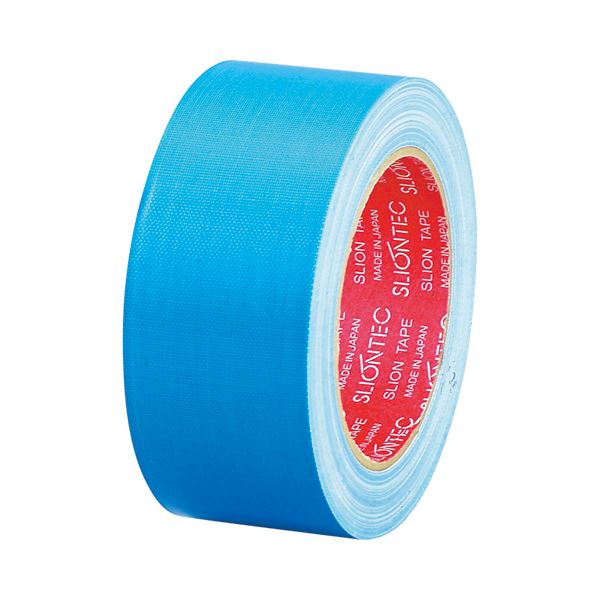 (まとめ) スリオンテック 布粘着テープ No.3390 50mm×25m ライトブルー No.3390-50LB 1巻 (×30セット)