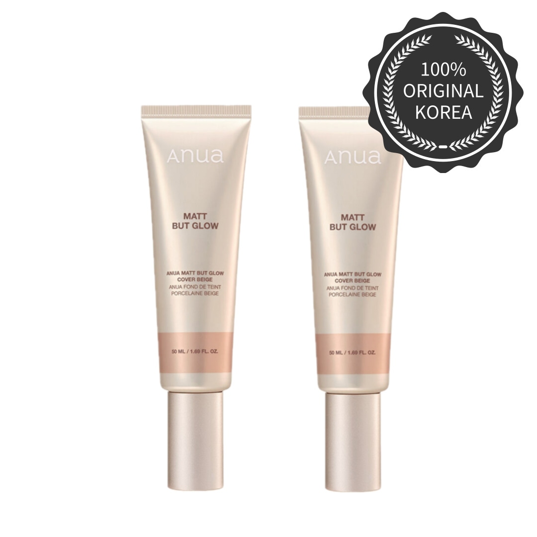 [1+1] MATT BUT GLOW カバー ベージュ, 50ml+50ml