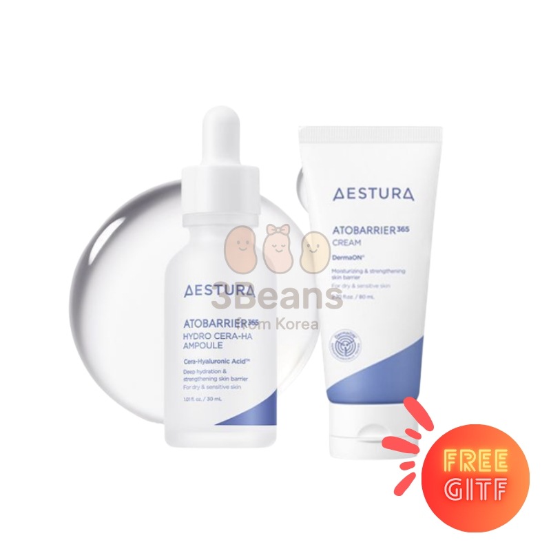 [保湿企画セット]アトバリア365 セラヒアル インナーモイスチャーアンプル 30mL+クリーム 80mL+80mL/速乾燥 水分供給肌 乾性 水分不足肌 保湿 韓国人気 韓国コスメ ヒアルロン酸 K