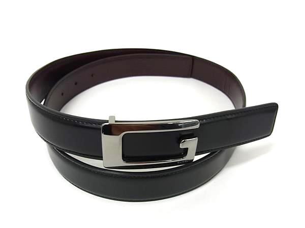 グッチ ベルト Ｇロゴ レザー 124691 シルバー金具 ブラック ブラウン ビジネスベルト ブランド カジュアル 高級 レザーベルト Belt フォーマル レディース【本物保証】