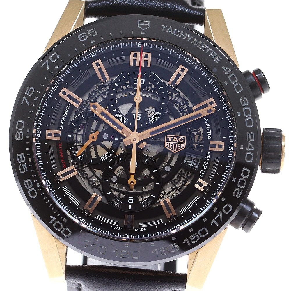タグホイヤー TAG HEUER CAR2A5A カレラ クロノグラフ 自動巻き メンズ 箱・保証書付き_827216【中古】