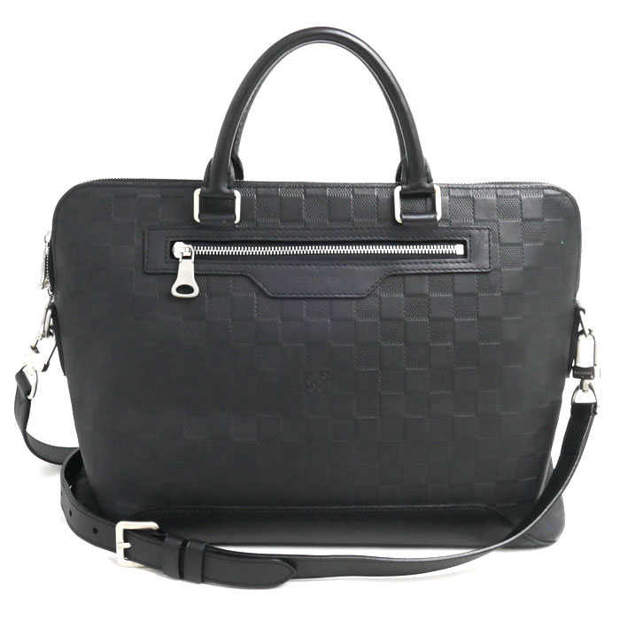 LOUIS VUITTON ルイ・ヴィトン アヴェニュー ブリーフケース ダミエアンフィニ オニキスブラック N41019 MB2168 メンズ 中古