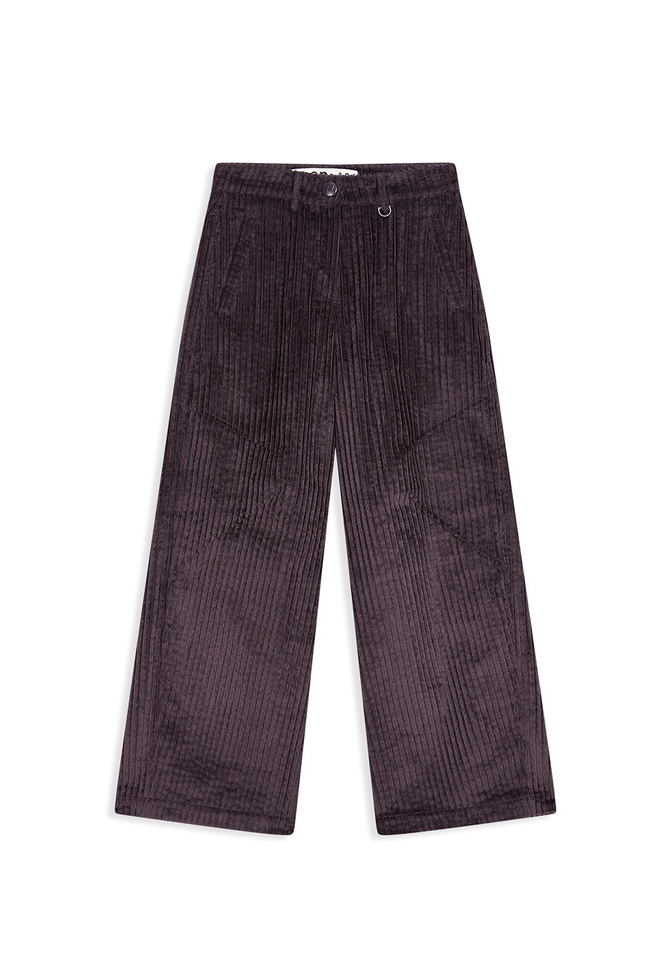 【OPEN Yy】 CORDUROY WIDE-LEG PANTS : BURGUNDY