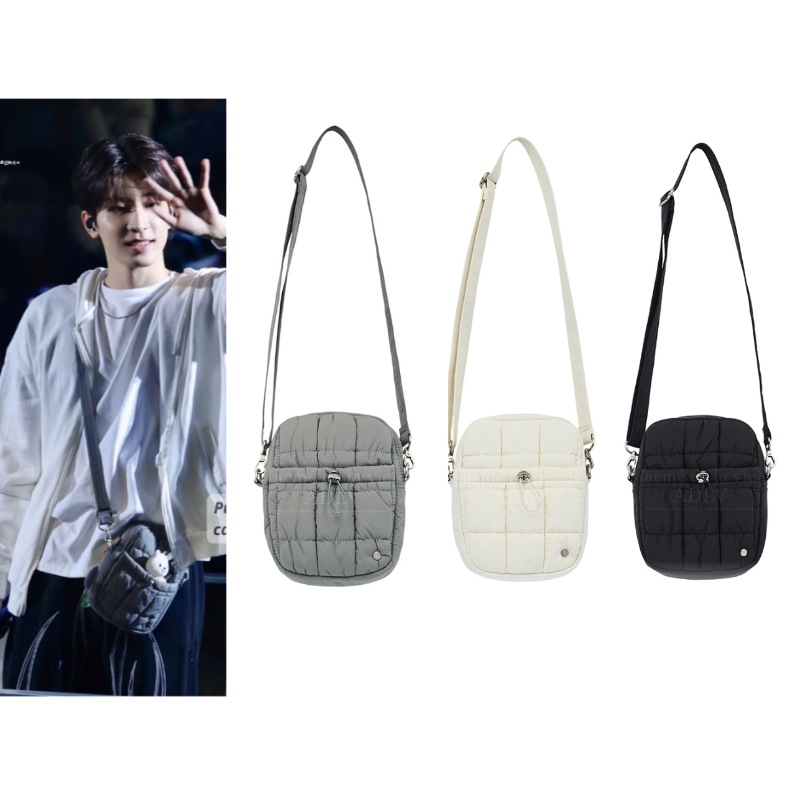 【SEVENTEENウォヌ着用】NEW SYMBOL RIVET QUILTING MINI CROSS BAG 12,658円