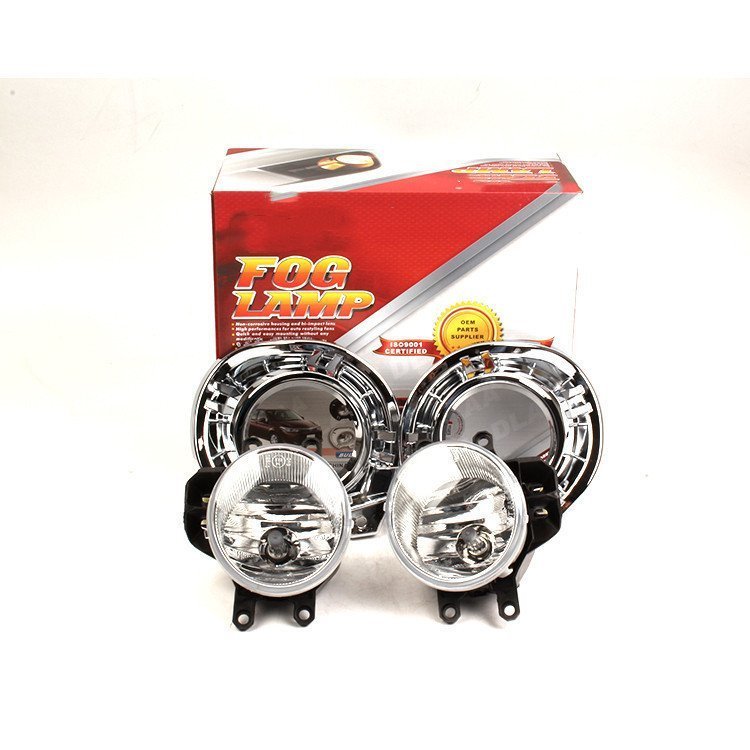 フォグライト 後付キットトヨタ カローラ アクシオ/フィールダー E160型 160系 中期 NRE NZE NKE専用 フルセット メッキ