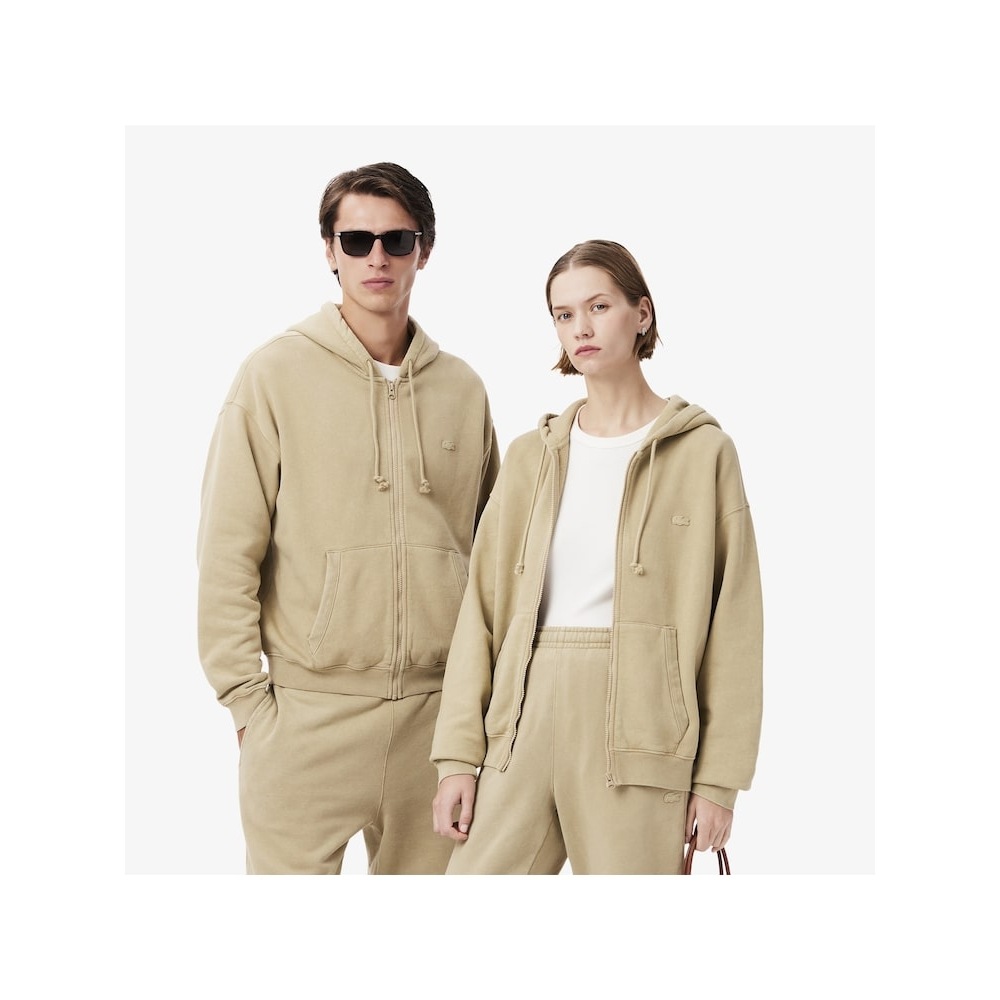 LACOSTE ユニバーサルガーメントダイイングフードジップアップ SH2830-54N 02S Q2NSH2830-54N02S