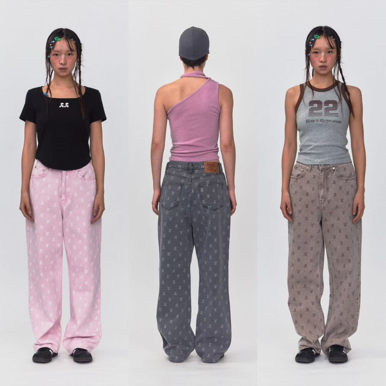 RR LOGO PRINTED JEANS