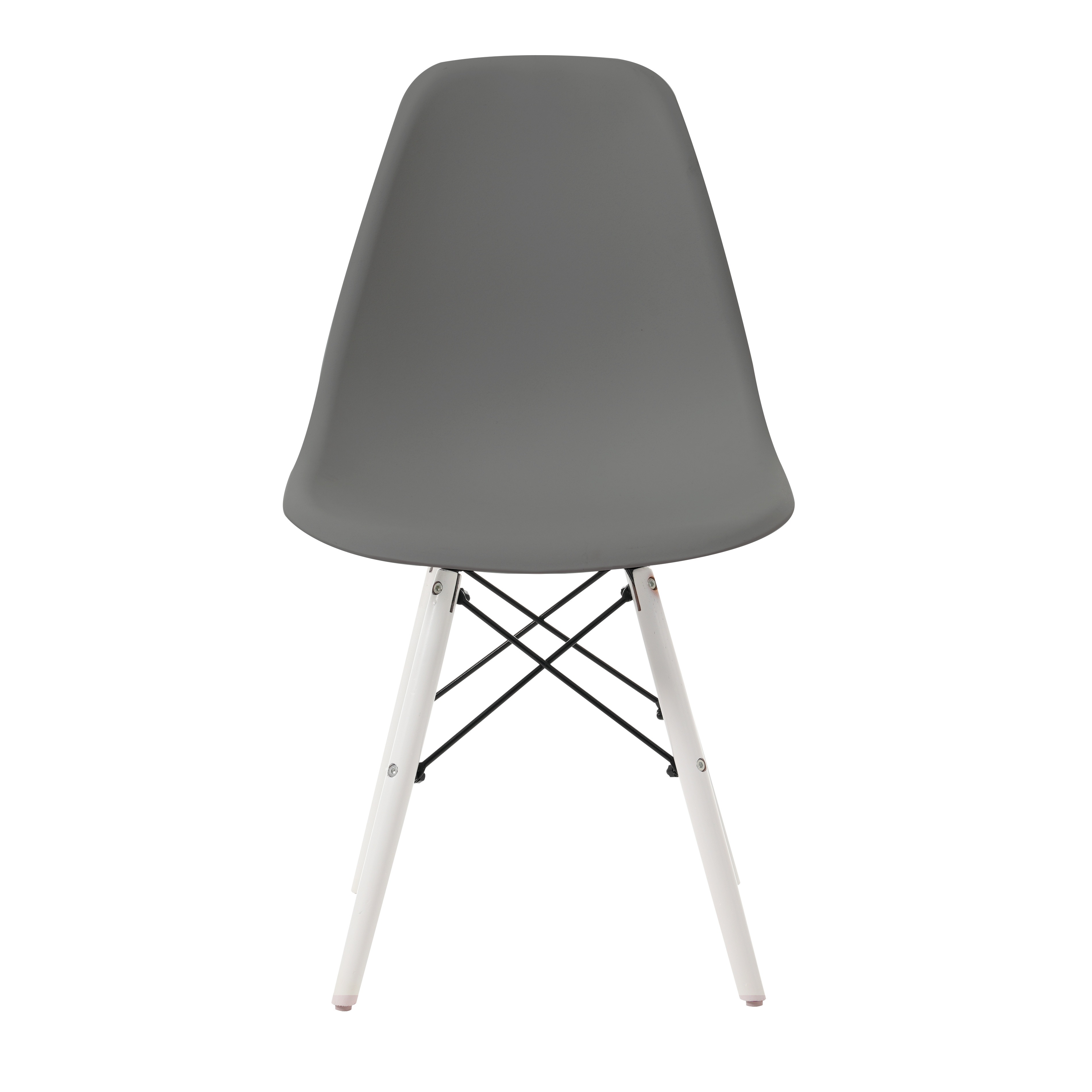 【国内発送】1975【4脚】【グレー座面＆ホワイト脚】イームズチェア リプロダクト ダイニングチェア ダイニングチェアー イームズチェア DSW eames イームズ チェアー DSW イームズ椅子