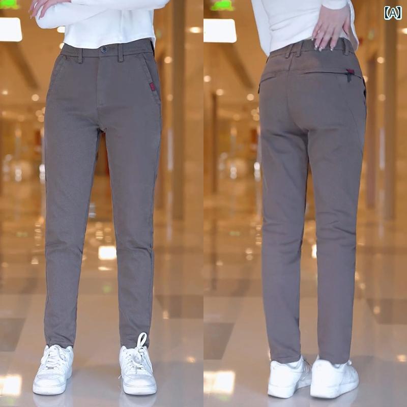 メンズ レディース カジュアル パンツ ボトムス 長ズボン ビジネス 快適 スリム ストレート 韓国 スウェット 5,416円