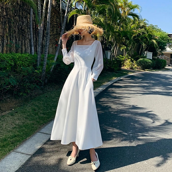 品質良い ウェディングドレス 二次会 長袖 ロングドレス Aラインドレス ウエディングドレス 花嫁 パーティードレス 演奏会 ブライダル お呼ばれ 結婚式 エンパイア ワンピース 披露宴 海外挙式 前 9,295円