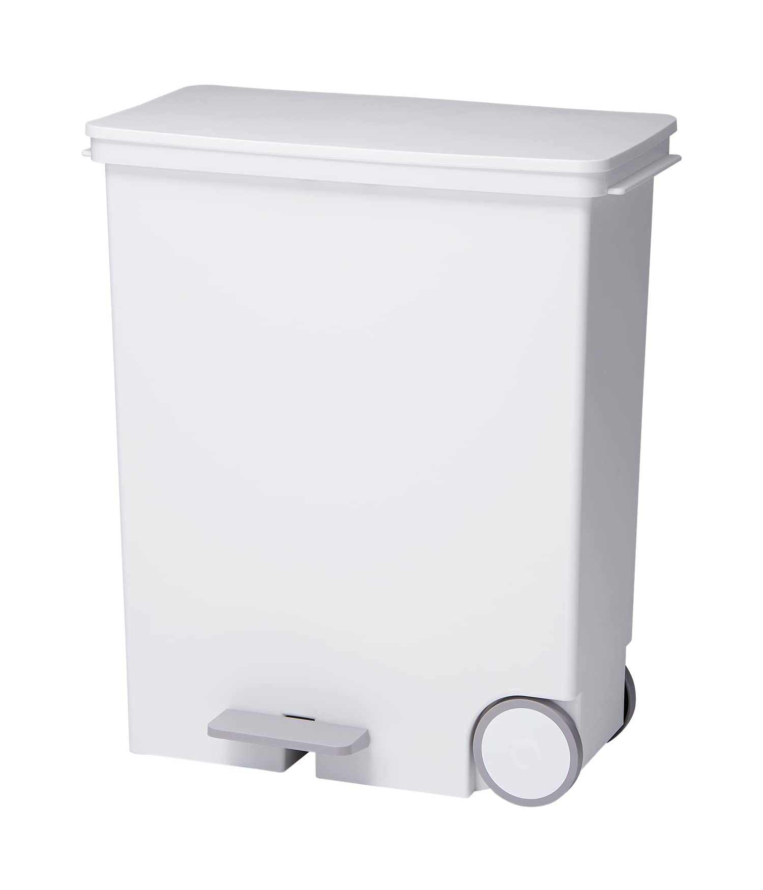 ライクイット (like-it) ペダル式ゴミ箱 オルア33ワイドヨコ型分別ペダルペール ホワイト 約33L 日本製 LBD-12 フタ付きゴミ箱 スリム 分別 棚下ゴミ箱