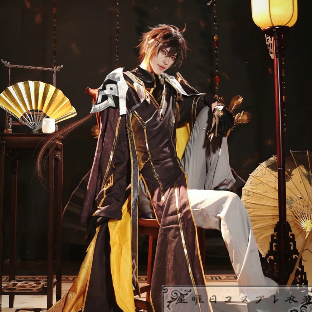 原神 Genshin げんしん 岩神モラクス 岩王帝君 鍾離 コスプレ衣装 コスチューム ハロウィン 変装 仮装