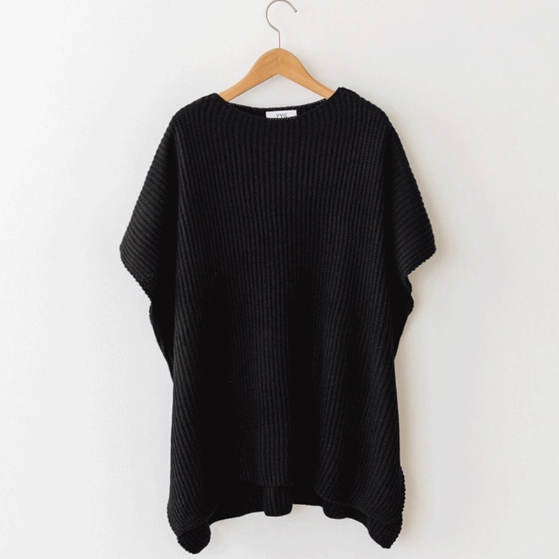 レディース トップス セーター ベスト 半袖 サイドスリット かわいい 大人可愛い シンプル カジュアル 上品 おしゃれ こなれ感 ラフ ガーリー ルーズ 個性的 エレガント とろみ感 プリンセス