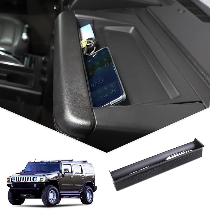 ハマーH2 2003～2007年に対応 車用 収納ボックス 助手席コンソール収納 多機能ツール収納 スインサートトレイ オーガナイザートレイ インテリア アクセサリー 整理 車用収納
