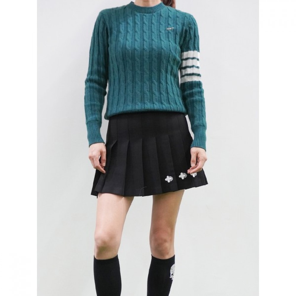 (ラックスゴルフ) ラックスゴルフ 430 ゴルフレディース防風ケーブルニットプルオーバー LB3W804W